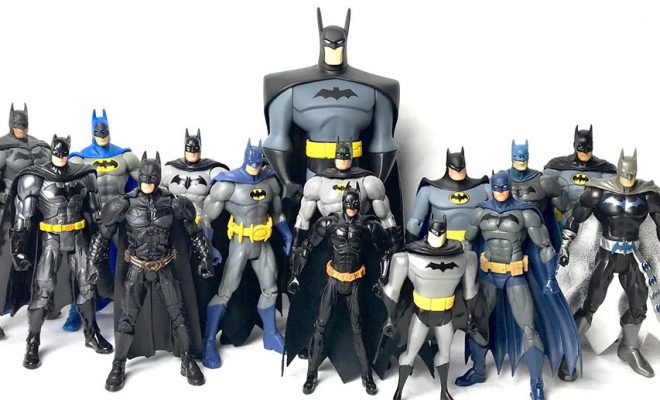Collection of Batman action figures