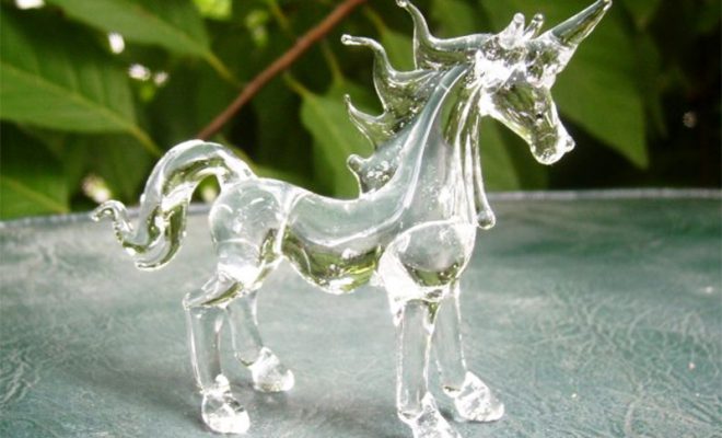 Crystal unicorn figurines collecting