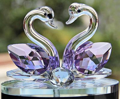 Romantic glass figurines collecting