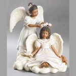 Black angel figurines