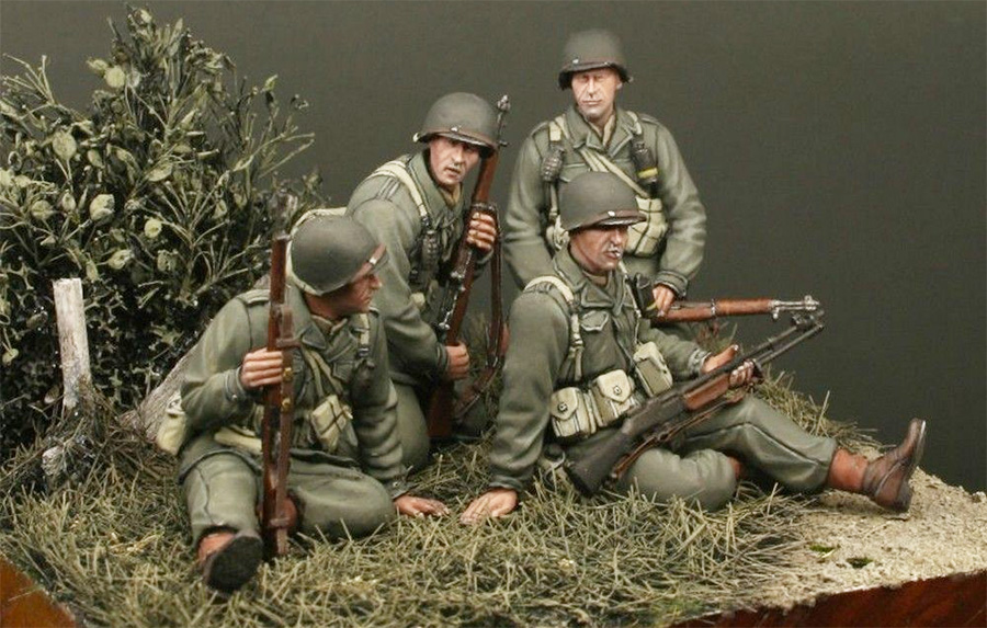 US Army Tank Riders Dragon Figures