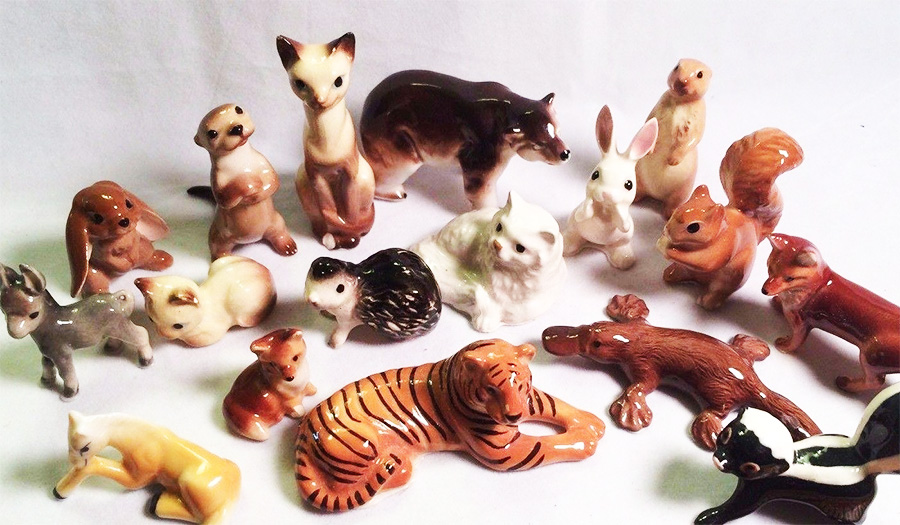 Miniature collectible animal figurines