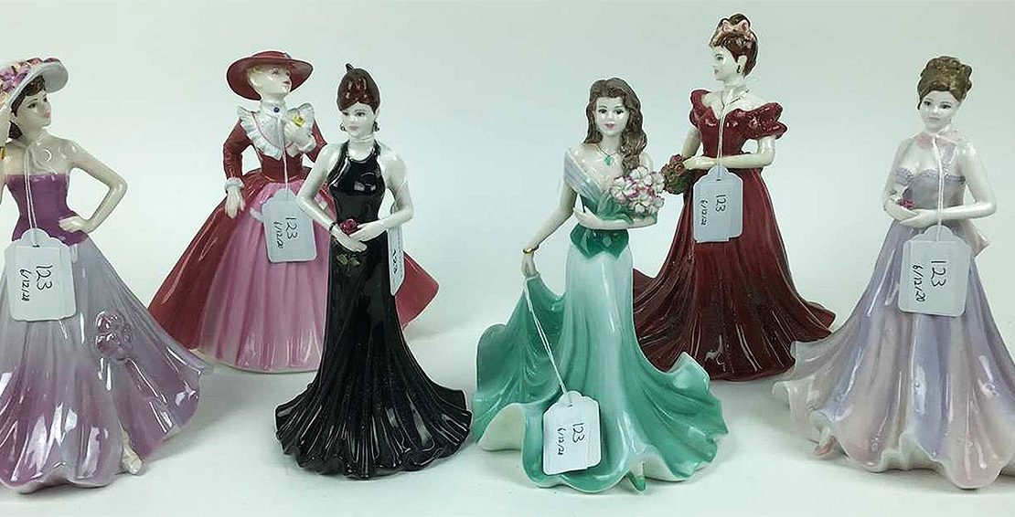 Coalport Fashion figures