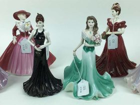 Coalport Fashion figures