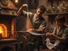 A Brief History of Spun Glass: From Venetian Craft to Mid-Century Marvels